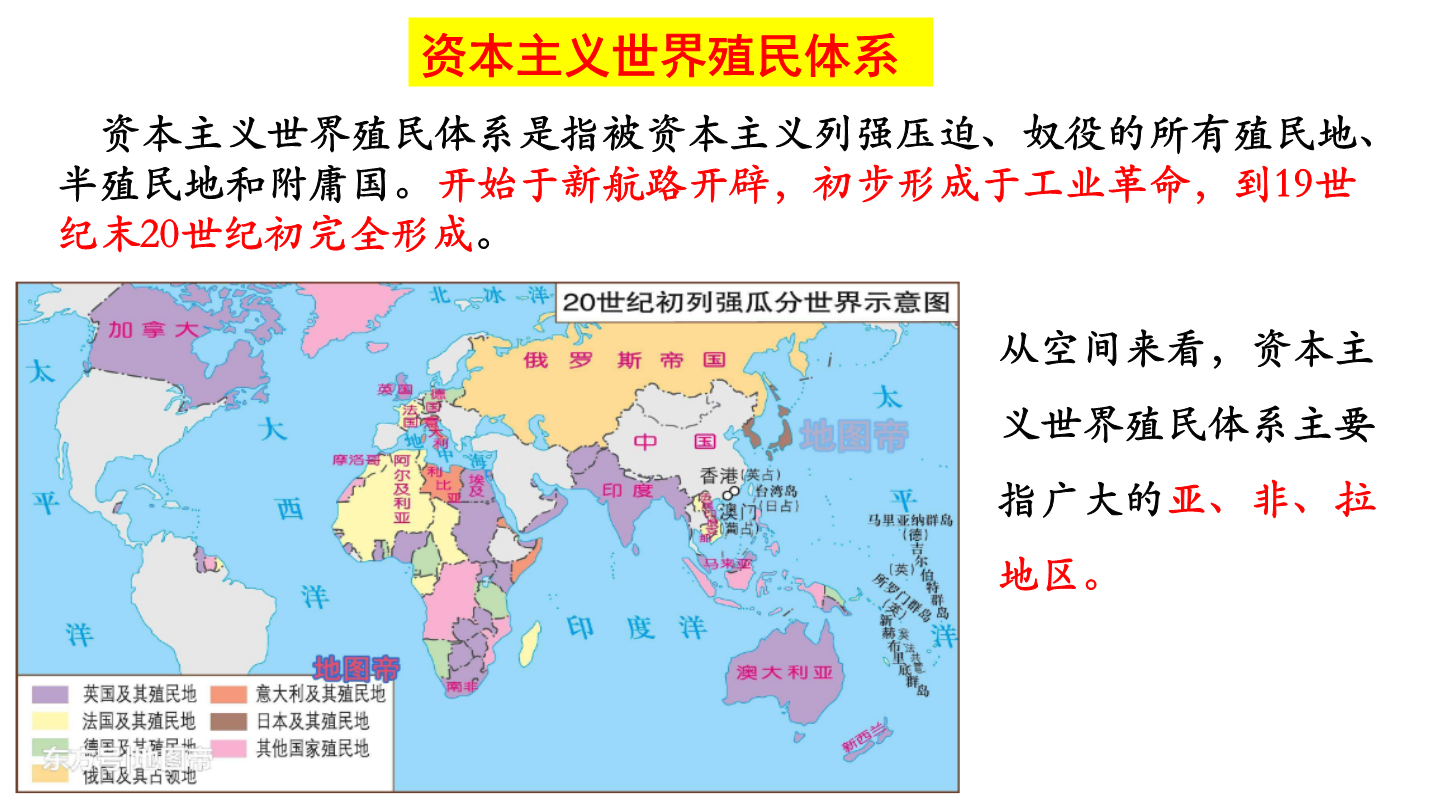 第12课资本主义世界殖民体系的形成教学课件衡水市冀州区第一中学高中