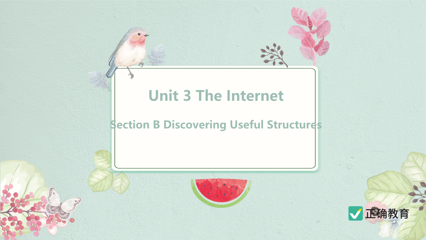 Unit 3 The Internet Section B Discovering Useful Structure 教学课件-高中英语人教版 ...