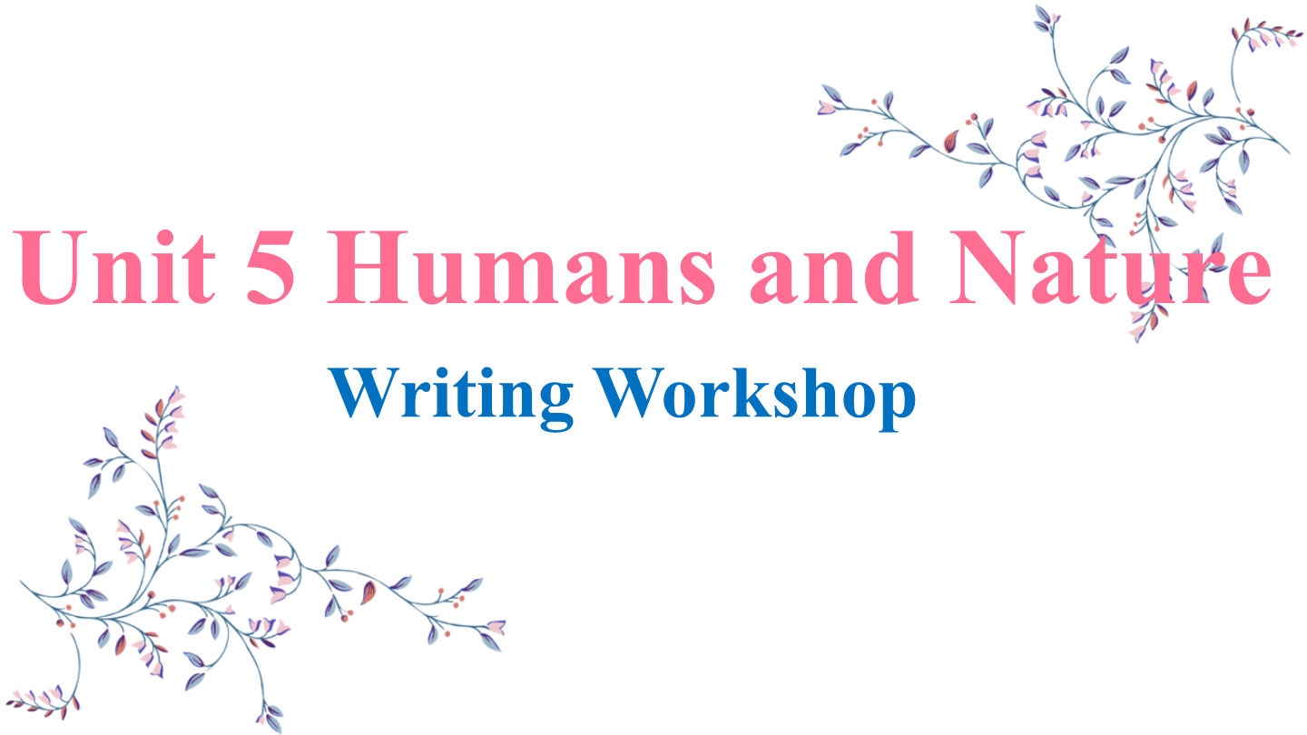 nit+5+Humans+and+Nature+Writing+Workshop+课件-2023-2024学年高一英语北师大版（2019）必修 ...